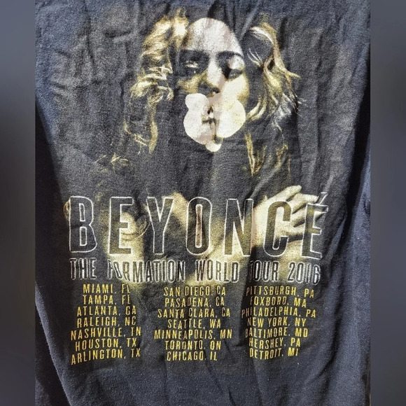 Beyonce The Formation World Tour 2016 Concert Tee - Picture 5 of 5